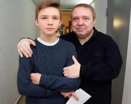 Семчев и его младший сын Федор