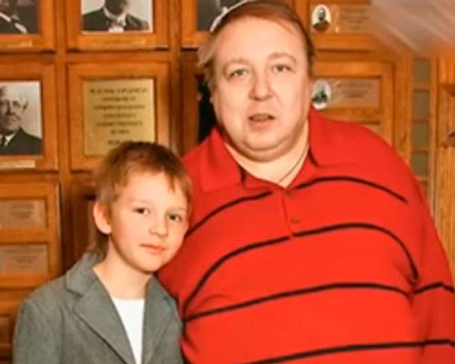 Александр Семчев с младшим сыном Федором